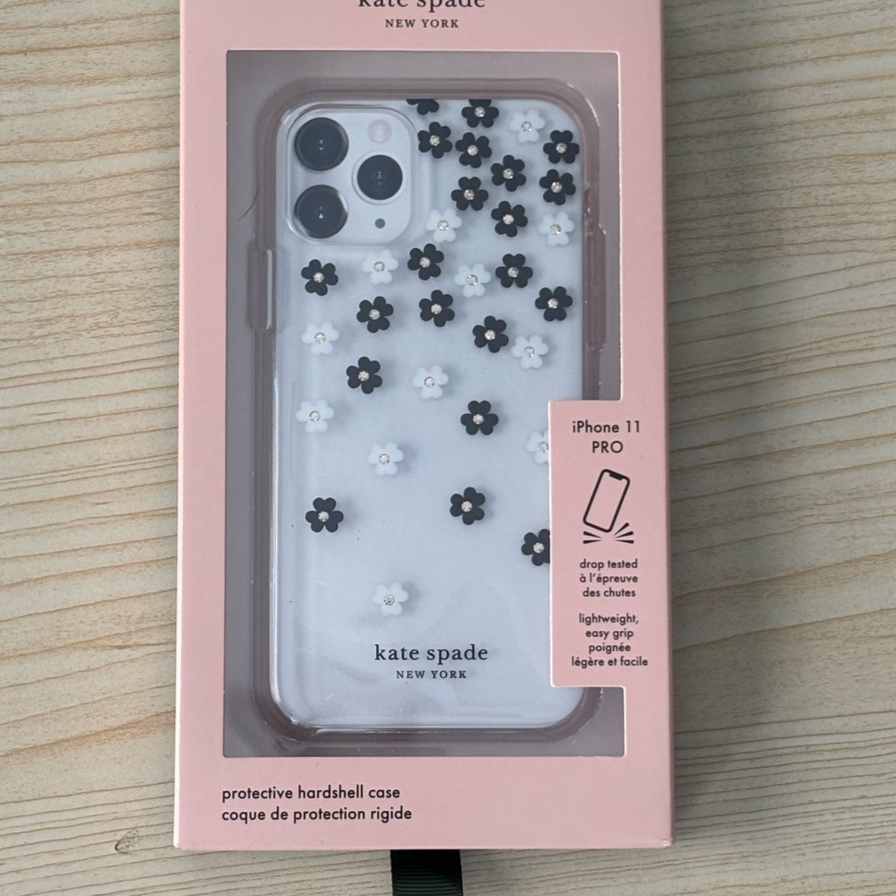 kate spade Black and White Floral iPhone 11 Pro Case - Picture 1 of 3